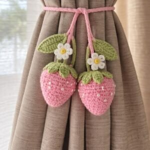 Strawberry Bloom Curtain Tieback